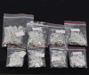 Picture of Iron Based Alloy Eye Pins Silver Plated Mixed 5cm(2") long - 1.6cm( 5/8") long, 0.7mm(21 gauge), 1 Packet(800 PCs)