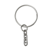 Picture of Iron Based Alloy Keychain & Keyring Round Silver Tone 4.8cm, 100 PCs