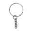 Porte-Clés en Fer Rond Argent Mat 4.8cm, 100 Pcs