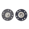 Picture of Copper & Resin Sewing Snap Buttons Round Gray 22mm( 7/8") Dia, 20 Sets(2 PCs/Set)