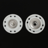 Picture of Copper & Resin Sewing Snap Buttons Round White 22mm( 7/8") Dia, 20 Sets(2 PCs/Set)
