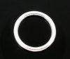 Picture of 100 PCs 12mm Dia., 1mm(18 gauge) Zinc Based Alloy Closed Soldered Jump Rings Findings For Jewelry Making Silver Plated Round