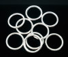 Picture of 100 PCs 12mm Dia., 1mm(18 gauge) Zinc Based Alloy Closed Soldered Jump Rings Findings For Jewelry Making Silver Plated Round
