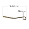 Picture of Bookmark Findings Antique Bronze Pattern Carved 12.3cm x 20.0mm, 10 PCs