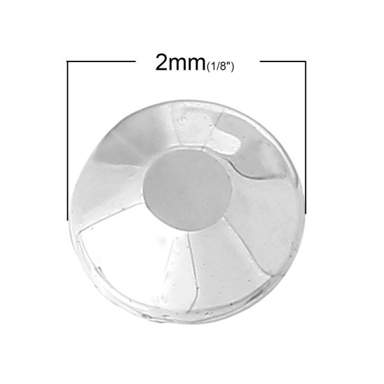 Image de ss6 Strass Thermocollant Dos Plat Argent à Facettes 2mm Dia, 10000 PCs