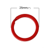 Imagen de Aleación Llaveros Anillo y Rojo 25mm Diámetro, 20 Unidades