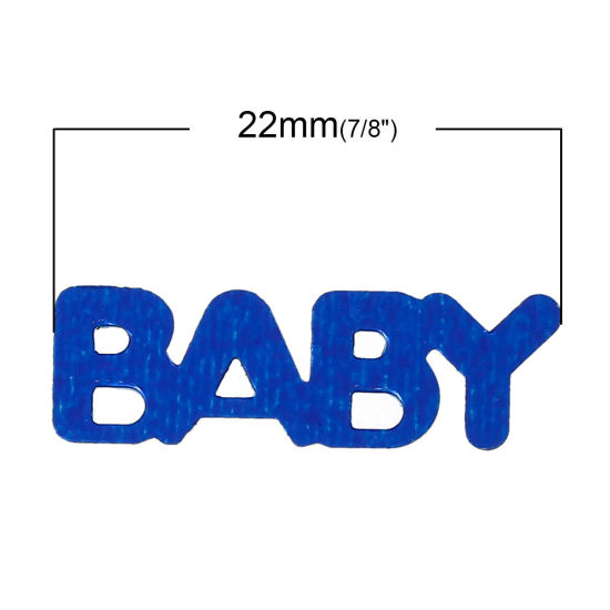 PVC 紙吹雪 レター ランダムな色 22mm x 7mm、 40 グラム の画像