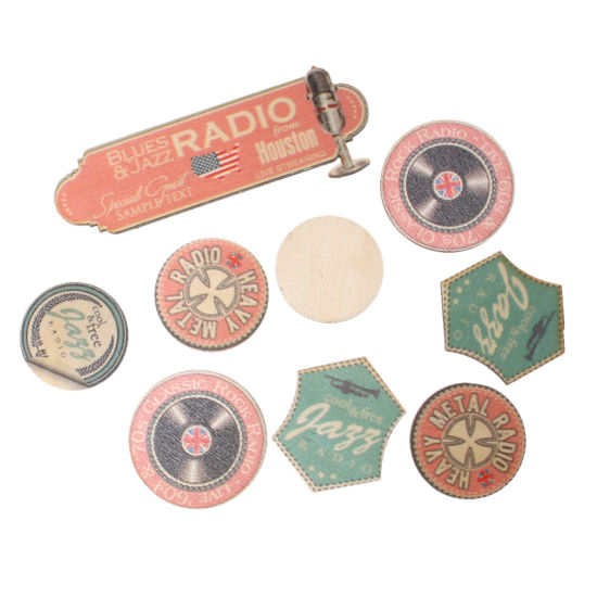 Image de Cabochons d'Embellissement en Bois Au Hasard Au Hasard Couleur Naturelle Longueur: 3.4cm-10.3cm, Largeur: 3.4cm-3.7cm, 30 Pcs