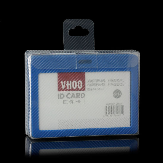 Image de Protèges Cartes  en PU Bleu 10.2cm x 7.4cm, 10 Pcs