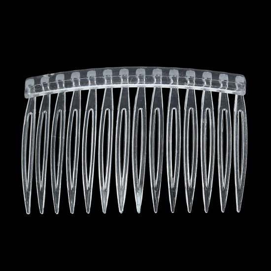 アクリル ヘアクリップ クリア色 71mm x 46mm、 20 個 の画像