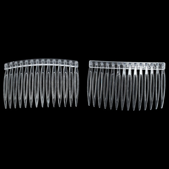 アクリル ヘアクリップ クリア色 71mm x 46mm、 20 個 の画像