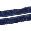 Picture of Cotton Fringe Tassel Trim Thin Deep Blue 25mm(1") Wide, 5 M