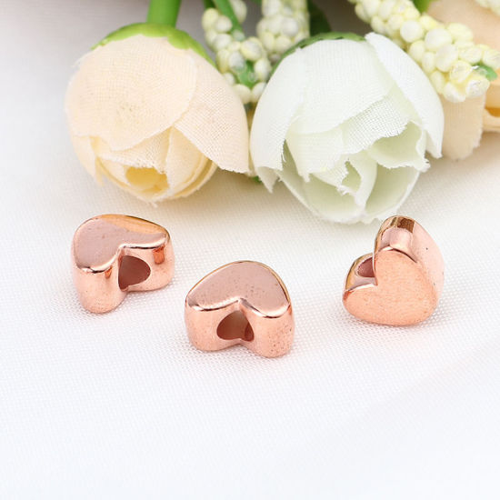 Image de Perles en Acrylique Cœur 12mm x 9mm, 200 Pcs