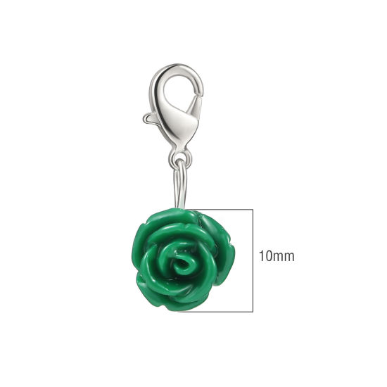 Image de Marqueur de Maille en Plastique Rose Vert 12 Pcs