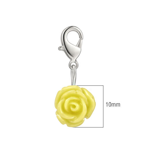 Image de Marqueur de Maille en Plastique Rose Jaune 12 Pcs
