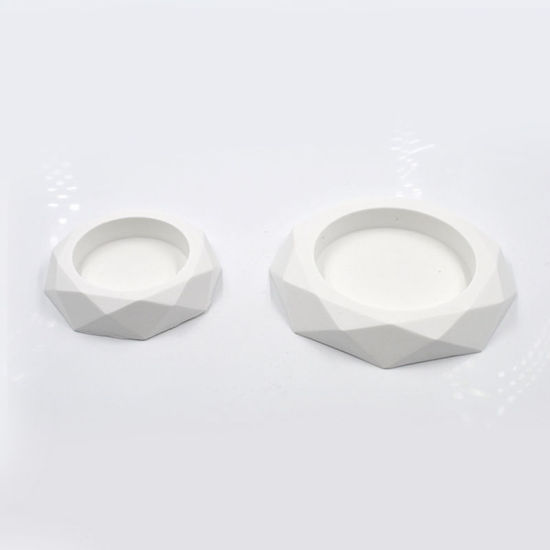 Image de Moule en Silicone Cendrier Losanges Blanc 15cm x 15cm, 1 Pièce