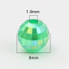 Picture of Acrylic Beads Round At Random Color Mixed AB Rainbow Color Plating About 8mm Dia., Hole: Approx 1.9mm, 500 PCs