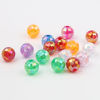 Picture of Acrylic Beads Round At Random Color Mixed AB Rainbow Color Plating About 8mm Dia., Hole: Approx 1.9mm, 500 PCs