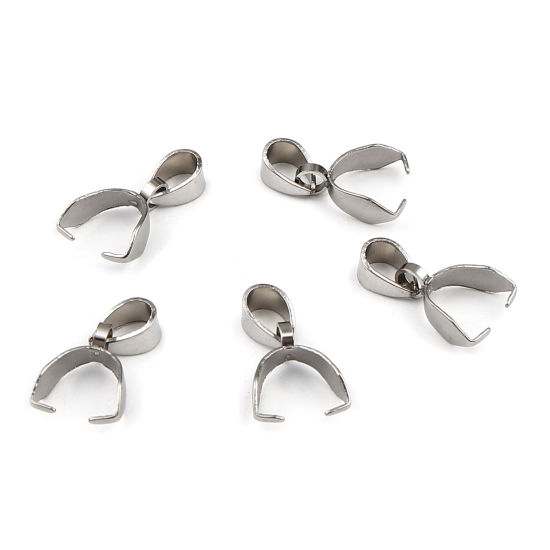 ステンレス鋼 バチカン シルバートーン 16mm x 4mm、 10 個 の画像