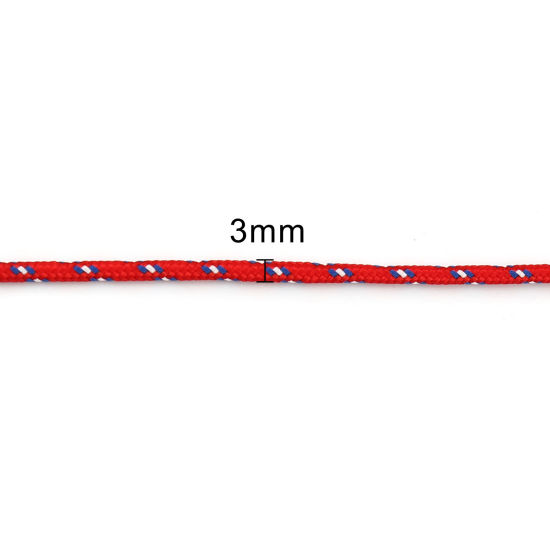テリレン ジュエリー ロープ 赤+青 3mm、 20 メートル の画像