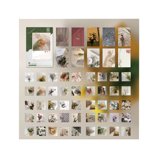 Image de DIY Papier Autocollant Décoration en Papier Multicolore 11.6cm x 7.6cm, 1 Boîte