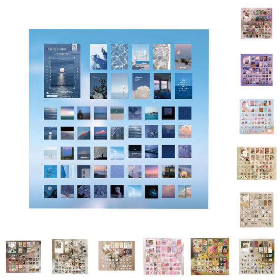 Image de DIY Papier Autocollant Décoration en Papier Multicolore 11.6cm x 7.6cm, 1 Boîte