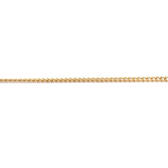 Image de Colliers En Gros Doré en 304 Acier Inoxydable, Chaîne Maille Cheval, Unisexe Placage sous Vide Minimaliste Cadeau Bijoux pour Détaillants 45cm long, Taille de la Chaîne: 1.5mm, 1 Pièce