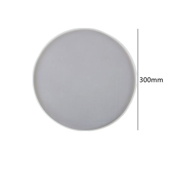 Image de Moule en Silicone Rond Blanc 30cm Dia., 1 Pièce