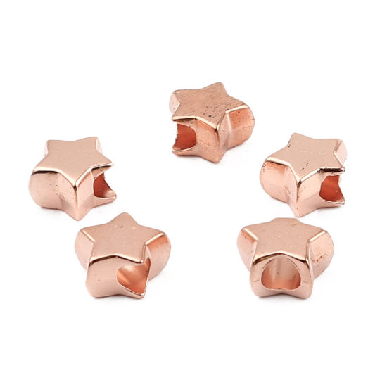 Image de Perles en CCB Plastique Etoile 10mm x 9mm, Trou: env. 3.9mm, 300 Pcs