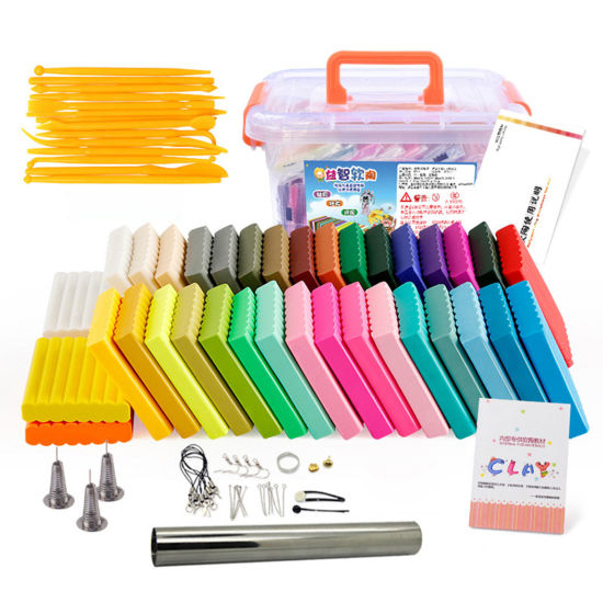 Image de Kit de DIY Matérial en Pâte à Modeler en Résine+Plastique Forme Définie à Haute Température Mixte 1 Kit
