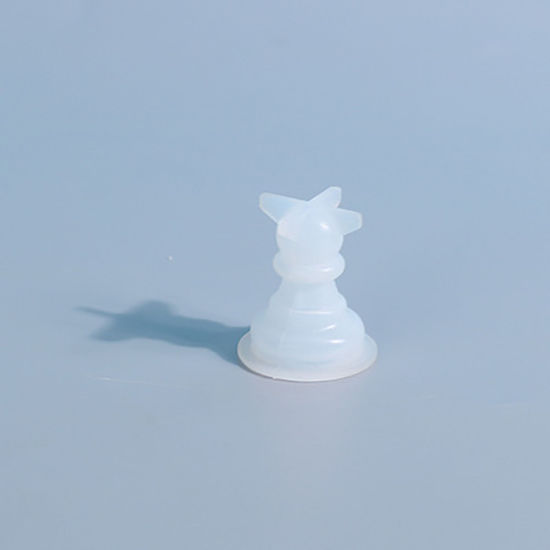 シリコン型 モールド チェス 白 30mm x 30mm、 1 個 の画像