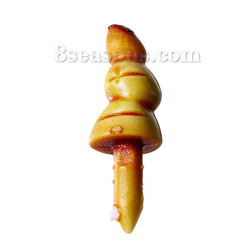 Image de Nez de Sécurité pour Poupée Père Noël en Plastique Brun 25mm x 8mm, 50 Pcs