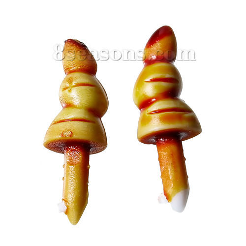 Image de Nez de Sécurité pour Poupée Père Noël en Plastique Brun 25mm x 8mm, 50 Pcs