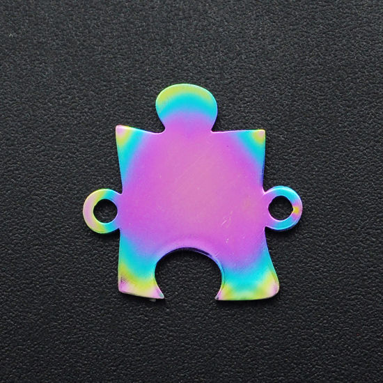 Immagine di Acciaio Inossidabile Connettore Puzzel Multicolore 15mm x 15mm, 1 Pz