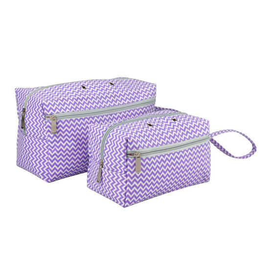 Image de Sac de Rangement en Mélange de Polyester & Coton Violet 29cm x 17cm, 1 Kit ( 2PCs/Kit)