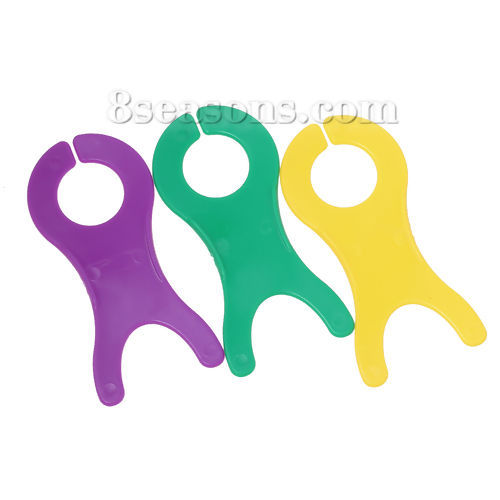 Image de Enrouleur de Câble pour Casque/Ecouteur en Plastique Couleur Au Hasard 10.5cm x 5cm, 20 Pcs