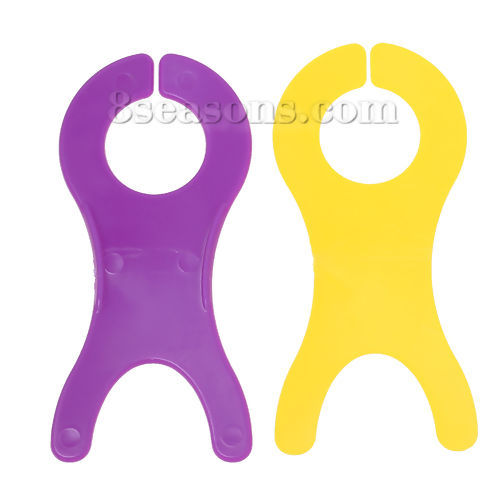 Image de Enrouleur de Câble pour Casque/Ecouteur en Plastique Couleur Au Hasard 10.5cm x 5cm, 20 Pcs