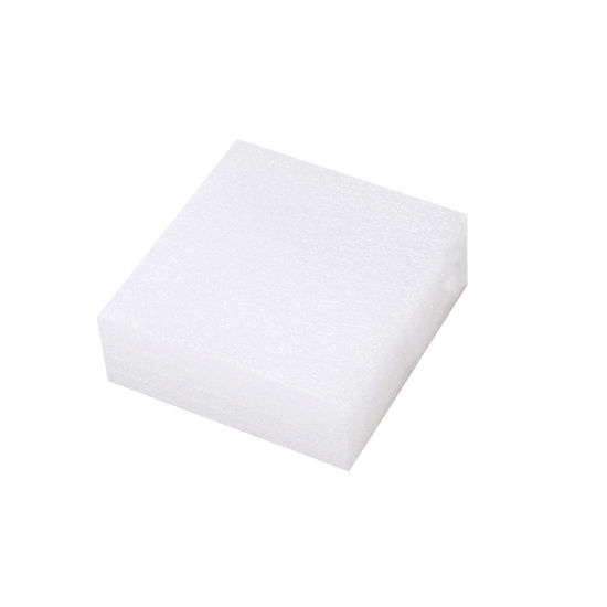 Image de Coussin en Mousse de Travail Feutrine à Aiguilles Outils à Feutre en Laine Accessoires d'Artisanat en Coton Perlé Carré Blanc 12cm x 12cm, 1 Kit