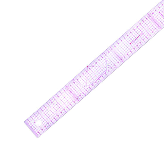 Image de Outils à Mesurer en Plastique Mesure Violet 55cm x 5cm, 1 Pièce
