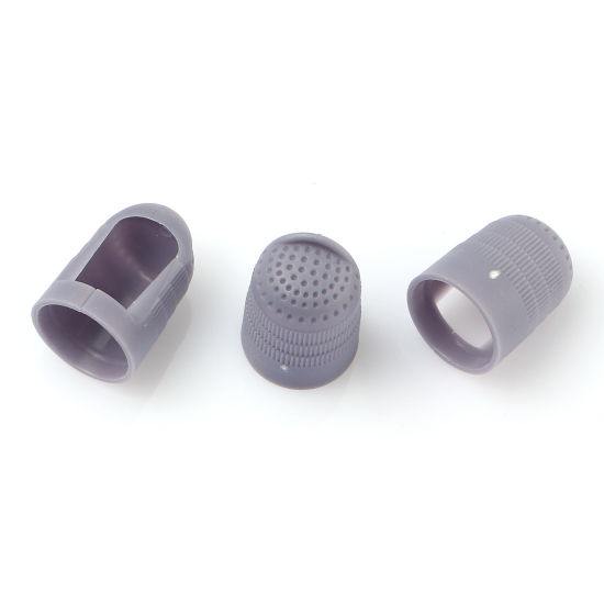 Image de Dé à Coudre en Plastique Couleur au Hasard 22mm x 16mm, 10 Pcs