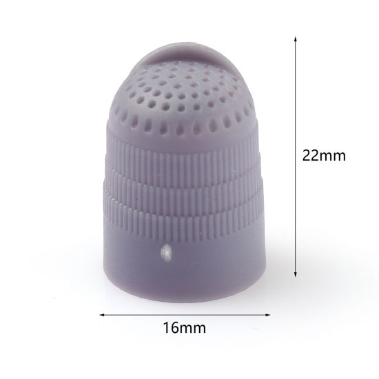 Image de Dé à Coudre en Plastique Couleur au Hasard 22mm x 16mm, 10 Pcs