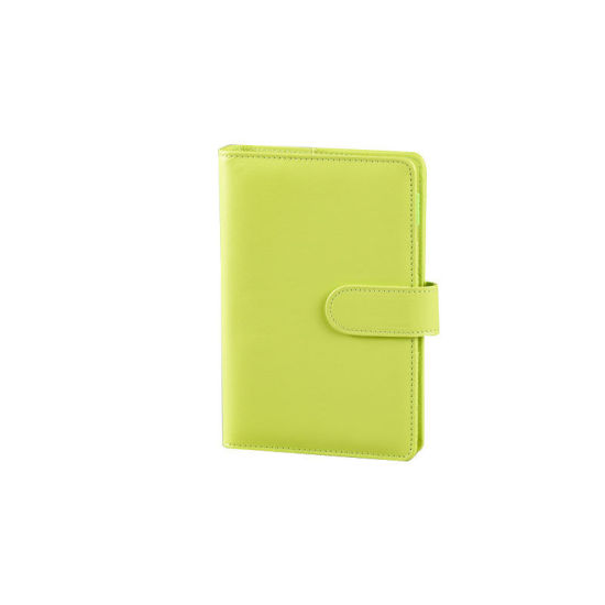 Image de Vert - Carnet de notes à boucle magnétique A6, reliure de couverture en PU rétro sans papier à lettres intérieur, 1 Cahier