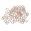 Picture of 500 PCs 4mm Dia., 0.8mm(20 gauge) Brass Open Jump Rings Findings For Jewelry Making Rose Gold Round