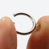 Picture of 2 PCs Brass Non Piercing Clip-on Earrings Real Platinum Plated Round With Loop 17mm x 13mm