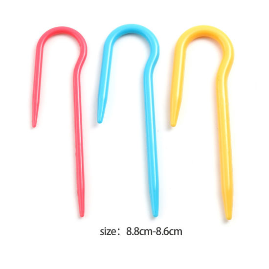 Image de Aiguilles à Crochet en ABS Couleur au Hasard 8.8cm - 8.6cm, 20 Kits ( 3PCs/Kit)