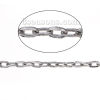 Picture of 5 M (Approx 16.4 Foot) Iron Based Alloy Link Cable Chain Findings Antique Silver Color Oval 7x4mm  4x4mm