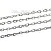 Picture of 5 M (Approx 16.4 Foot) Iron Based Alloy Link Cable Chain Findings Antique Silver Color Oval 7x4mm  4x4mm