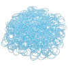 Picture of Rubber Bands For Loom Bracelets DIY Craft Making With S-Shape Clips Blue & White, 1 Packet(Approx 600PCs Rubber Bands) 