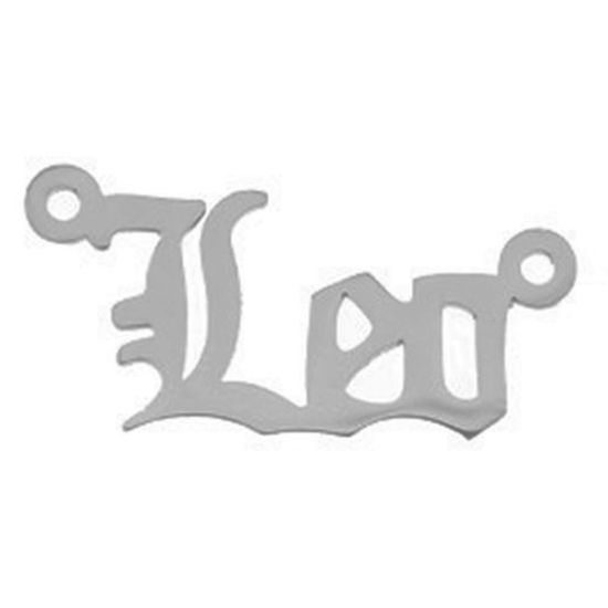 Immagine di Acciaio Inossidabile Connettore Messaggio Tono Argento Costellazione Leone 2cm, 1 Pz