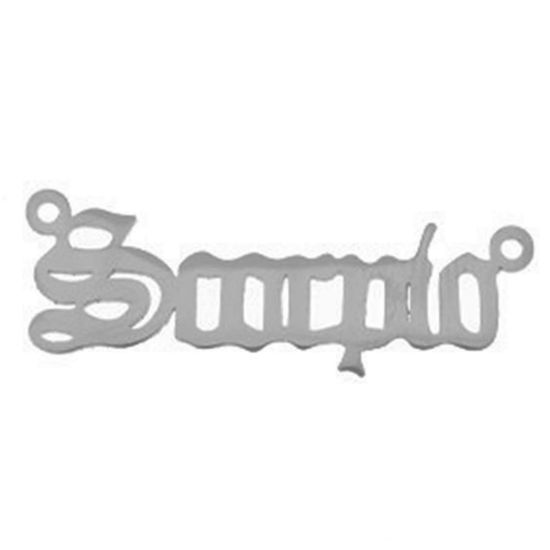 Immagine di Acciaio Inossidabile Connettore Messaggio Tono Argento Costellazione Scorpione 3cm, 1 Pz